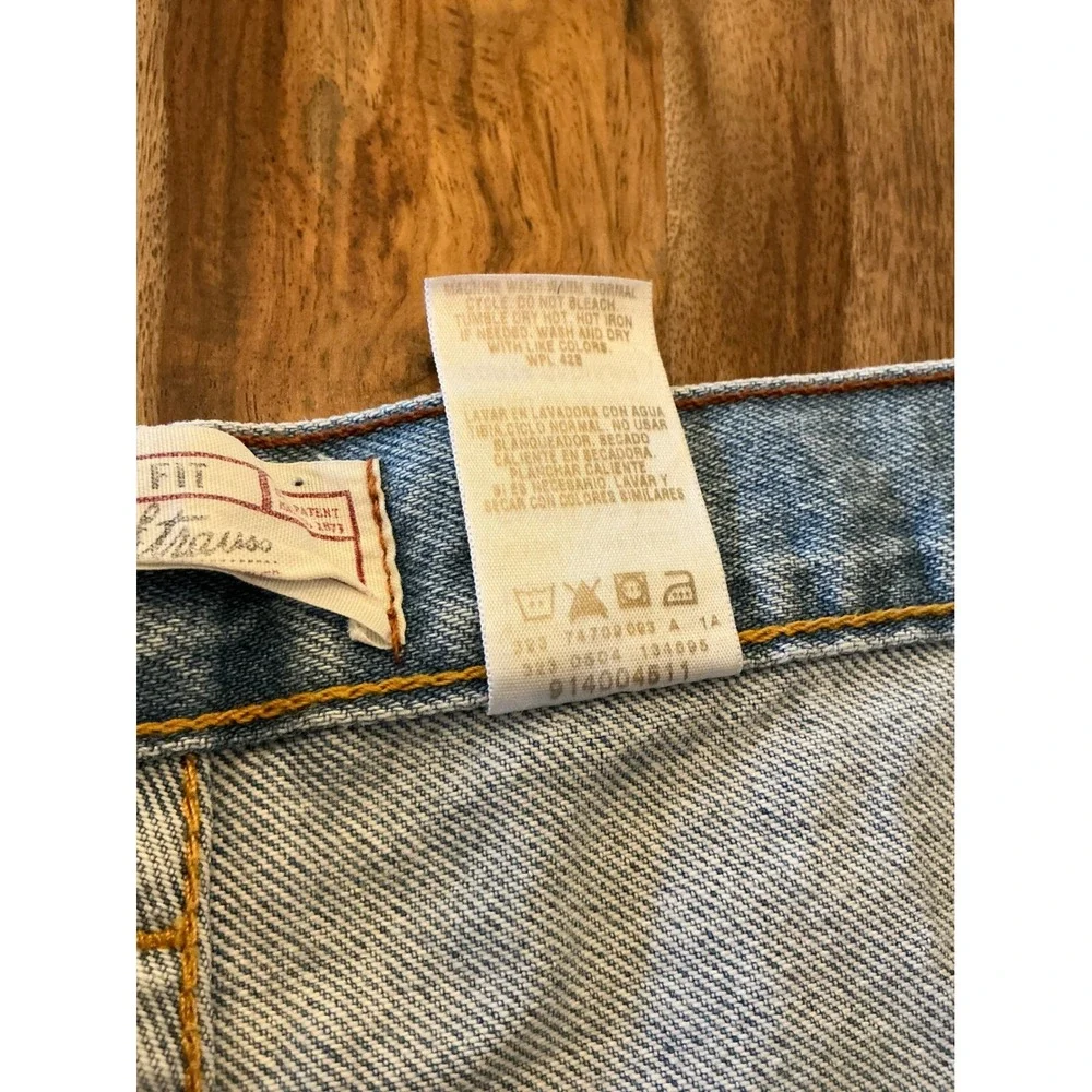 Levi Strauss Signature Mens 44x30 Light Wash Regular Fit 100 Cotton Jeans